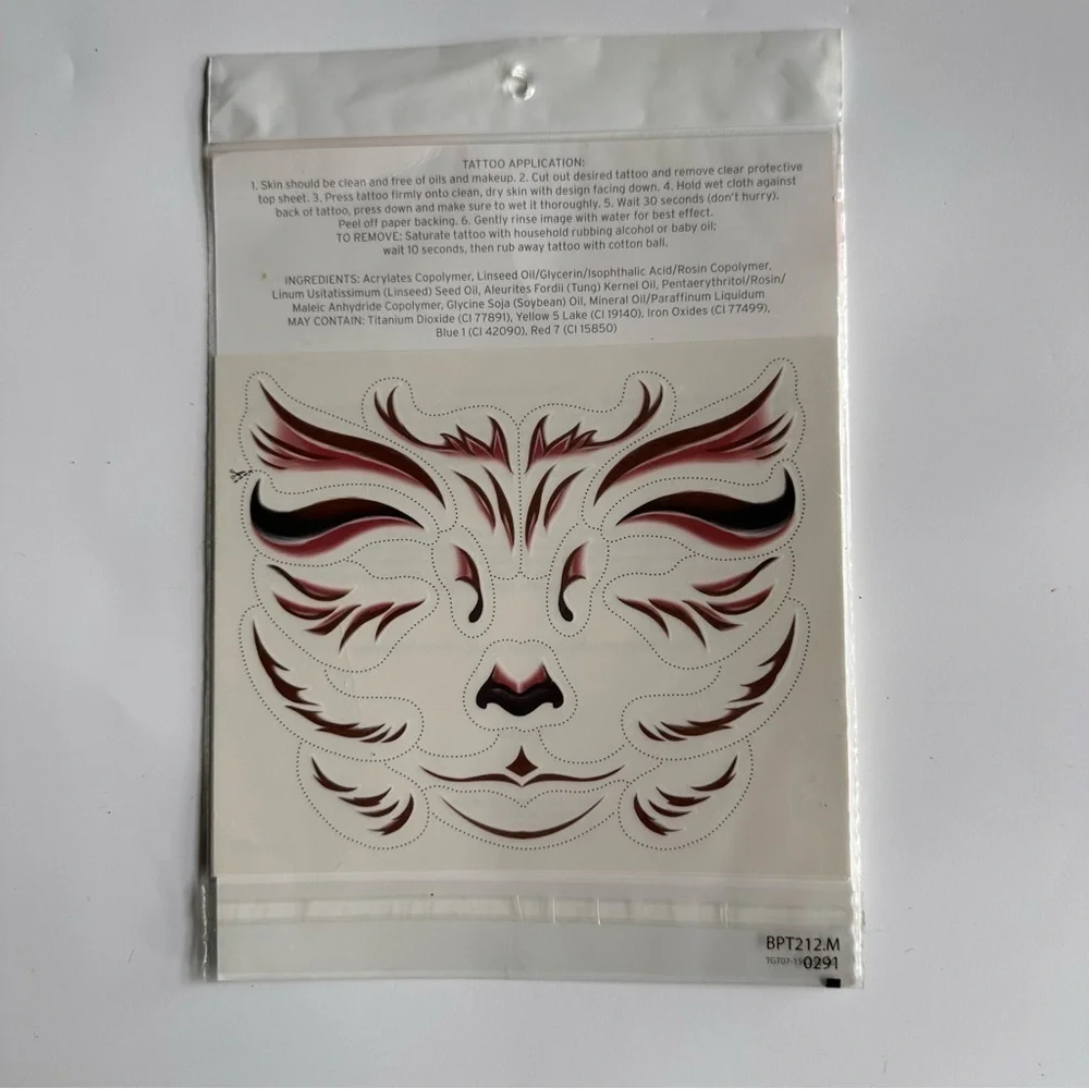 Target Halloween Animal Face Tattoos